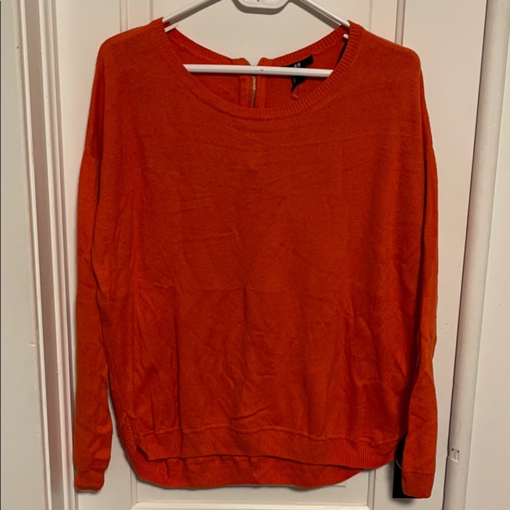 Orange women’s sweater by H&M